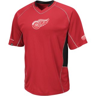 MAJESTIC ATHLETIC Mens Detroit Red Wings The Sweep Check Short Sleeve T Shirt  