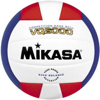 Mikasa VQ2000 Micro Cell Indoor Volleyball, Red/white/blue (VQ2000 USA)