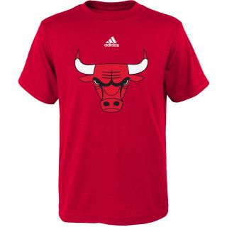 adidas Youth Chicago Bulls Primary Logo Short Sleeve T Shirt   Size Xl, Red