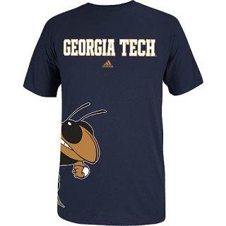 adidas Mens Georgia Tech Yellow Jackets Getting Big Short Sleeve T Shirt  