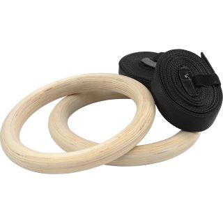 SPRI Wood Ring Set, Black/white
