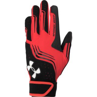 UNDER ARMOUR Youth Clean Up V Batting Gloves   Size Youth Small, Red/black