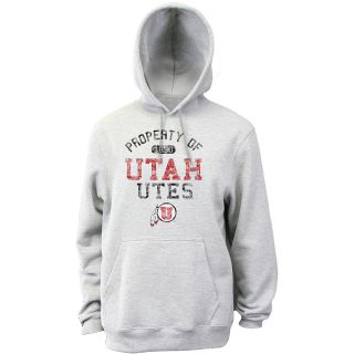 Classic Mens Utah Utes Hooded Sweatshirt   Oxford   Size Large, Utah Utes
