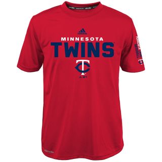 adidas Youth Minnesota Twins ClimaLite Batter Short Sleeve T Shirt   Size Xl,