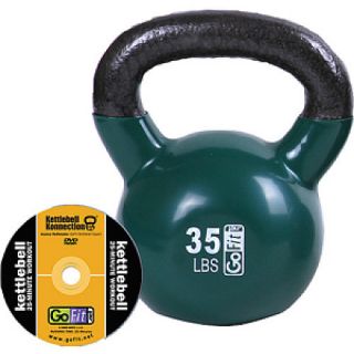 GoFit 35 LB Premium Kettle Bell with Introductory Training DVD (GF KBELL35)