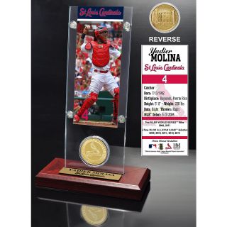 The Highland Mint Yadier Molina Ticket & Minted Coin Acrylic Desk Top