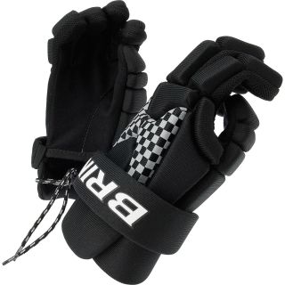 BRINE Mens LoPro Prodigy Junior Lacrosse Gloves   Size 10, Black