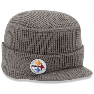 NEW ERA Womens Pittsburgh Steelers Snow Sergeant Knit Cap, Grey