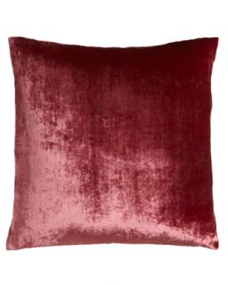 Raspberry Velvet Pillow, 22Sq.