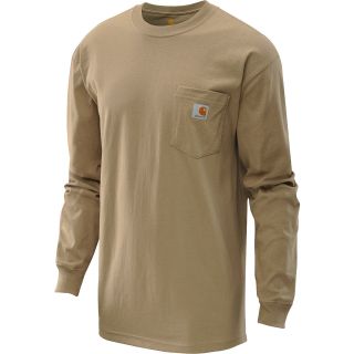 CARHARTT Mens Workwear Long Sleeve Pocket T Shirt   Size Xl, Desert