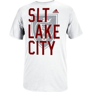 adidas Mens Real Salt Lake Bleed Through Short Sleeve T Shirt   Size Xl, White