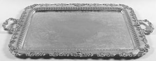 International Silver Vintage Plain Large Footed Waiter Tray   Webster Wilcox,Pla