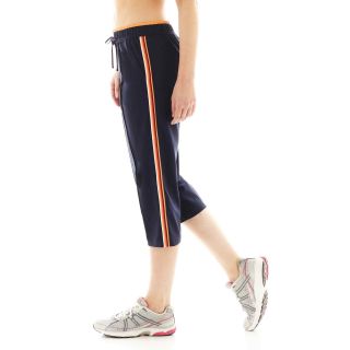 Made For Life Relaxed Fit Pintuck Capris, Navy/nectarine, Womens