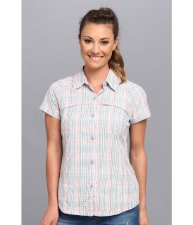Columbia Silver Ridge Multiplaid S/S Shirt Womens Short Sleeve Button Up (Gray)