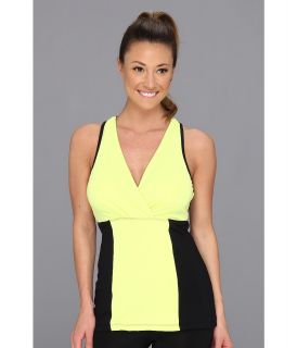 MSP by Miraclesuit Essentials TC Color Block Tank Womens Sleeveless (Yellow)