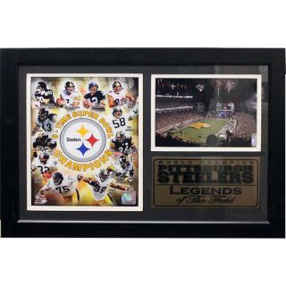 Pittsburgh Steelers Legends Of The Field Heinz Field Photo/stat Plaque (12 X 18)