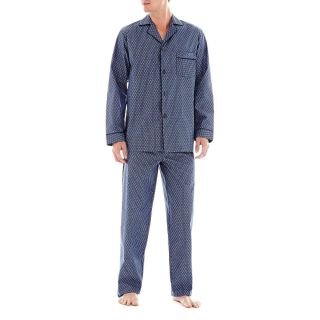 Stafford Premium Pajama Set Big and Tall, Blue/Pink, Mens