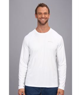 Columbia Zero Rules L/S Shirt   Extended Mens Long Sleeve Pullover (White)