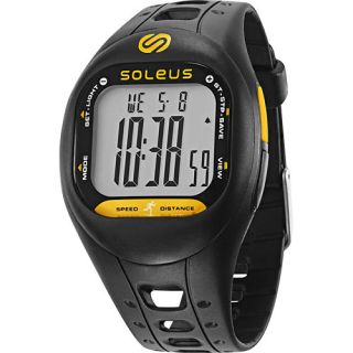 Soleus Tempo Pedometer Black/Yellow Soleus Fitness Trackers & Pedometers
