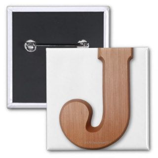 Chocolate letter j pins