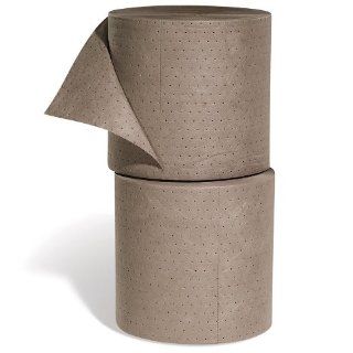 New Pig MAT546 Polypropylene Oil Only Absorbent Mat Roll, 41 Gallon Absorbency, 300' Length x 15" Width, Brown (Bag of 2) Science Lab Spill Containment Supplies