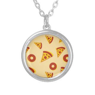 Pizza and donuts necklaces