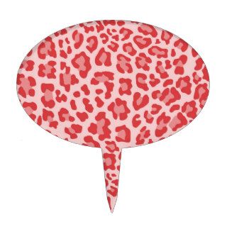 Rainbow Leopard Print Collection   Red Cake Picks