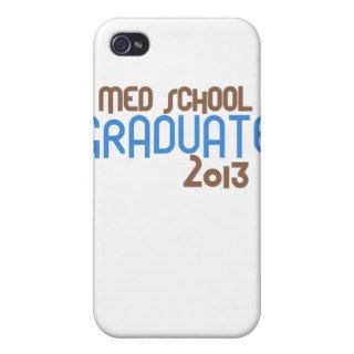 Funky Med School Graduate 2013 (Blue) Cases For iPhone 4