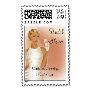 Toast To The Bride Bridal Shower Postage