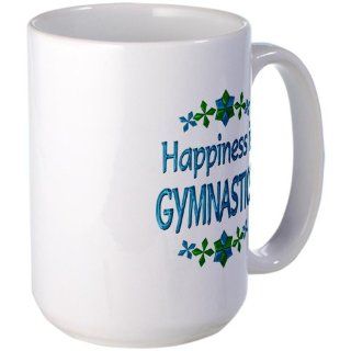  Happiness Gymnastics Large Mug Large Mug   Standard Kitchen & Dining