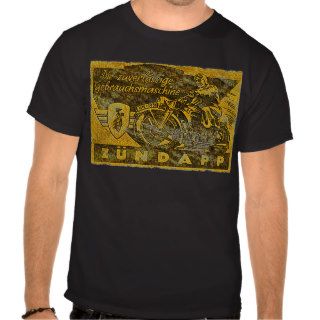Zundapp Motorcycle Ad   Distressed Image T shirts