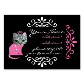 Princess Kitty Business Card Templates