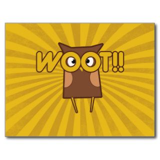Woot Congrats Owl Post Card