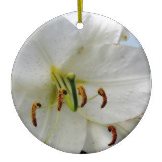 Casablanca Lily Stands Alone Christmas Ornaments