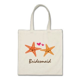 Cute kawaii starfish love cartoon bridesmaid bags