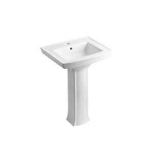 KOHLER Archer Pedestal Combo Bathroom Sink in White K 2359 1 0