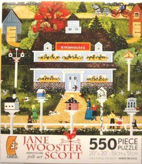 Jane Wooster Scott american folk art Aeries for Canaries 550 Piece Puzzle Toys & Games