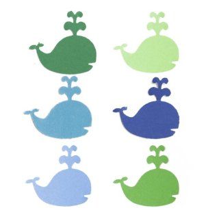 Dress My Cupcake DMCE551T Dessert Picks and Cupcake Toppers DIY Kit, Whales, Blue/Green Decorative Cake Toppers Kitchen & Dining
