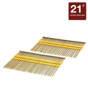 Freeman 3 1/4 in. x 0.131 in. Coated Plastic Collated Smooth Shank Brite Framing Nails FR.131 314B
