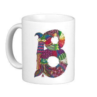 Letter B Monogrammed Coffee Mug