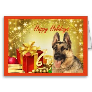 German Shepherd Christmas Card Gifts