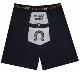 My Lucky Horseshoe Boxer B&T Boxers for men (1X) Clothing