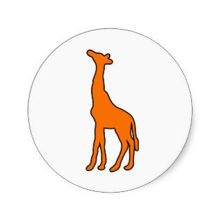 Tall African Giraffe Animal Silhouette Giraffidae Sticker