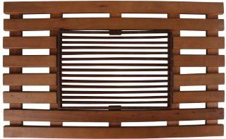 Esschert Design Wooden doormat w/grid rectangular (Discontinued by Manufacturer)  Patio, Lawn & Garden