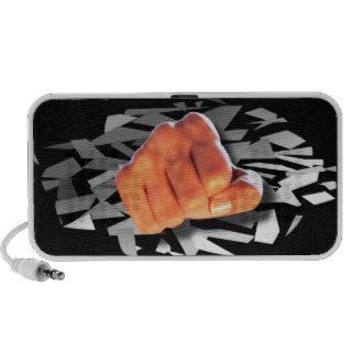 Fist Punching Through iPhone Speakers