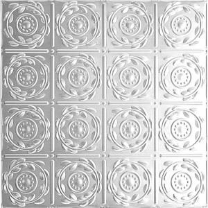 Shanko 208 Chrome Plated Steel 2 ft. x 2 ft. Lay in Ceiling Tile CH208 2