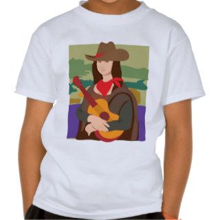 Mona Lisa Cowgirl T Shirt
