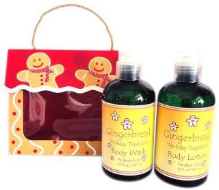 Naturally Pampered Warm Gingerbread Bath and Body Gift Set  Skin Care Product Sets  Beauty