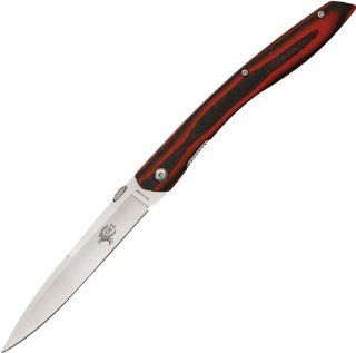 Colt Knives 553 Colt Linerlock Knife with Black Striped Micarta Handles  Folding Camping Knives  Sports & Outdoors