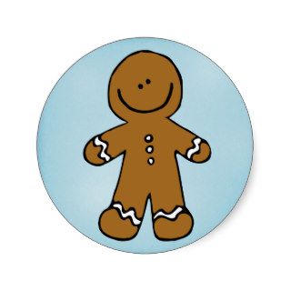 Gingerbread Boy Stickers